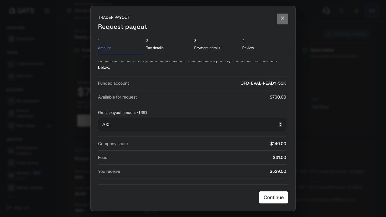 Understand 50% release and your 80% share: QATS screenshot